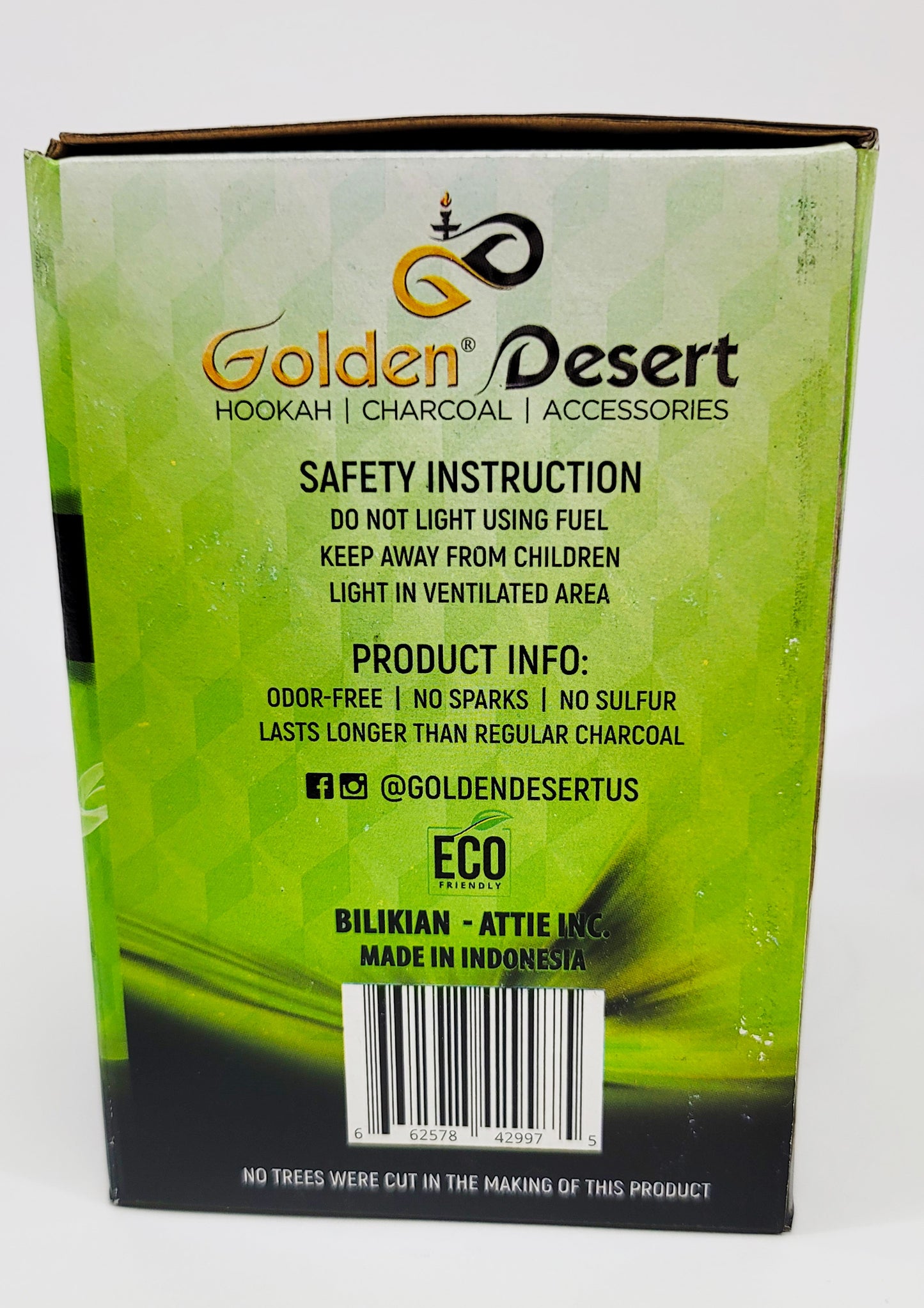 Golden Desert 2 kg box coconut charcoal