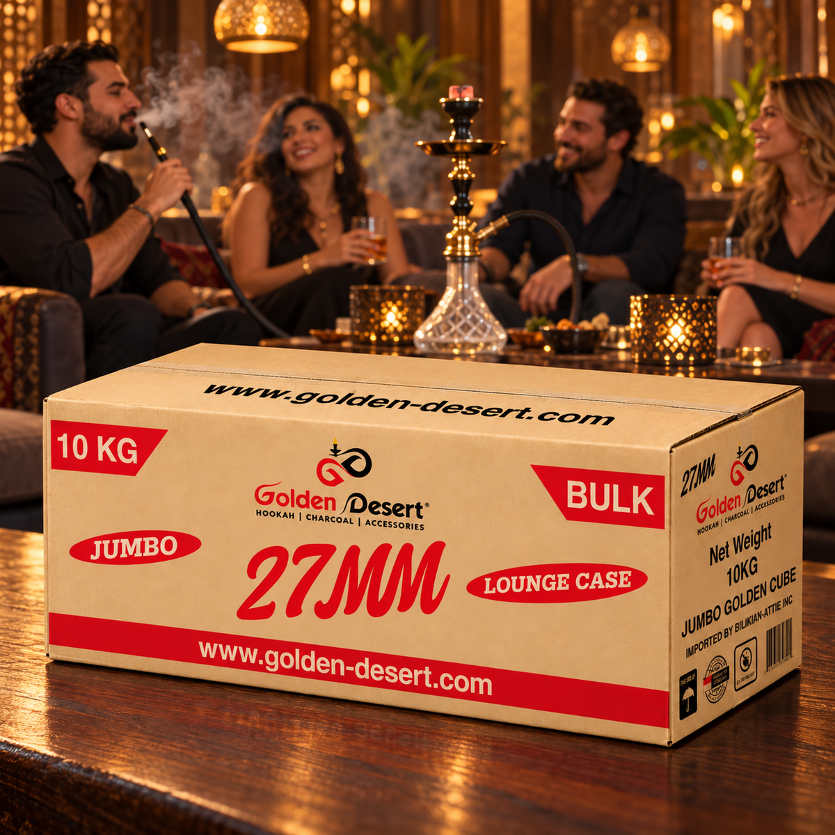 27 MM GOLDEN CUBE LOUNGE BOX
