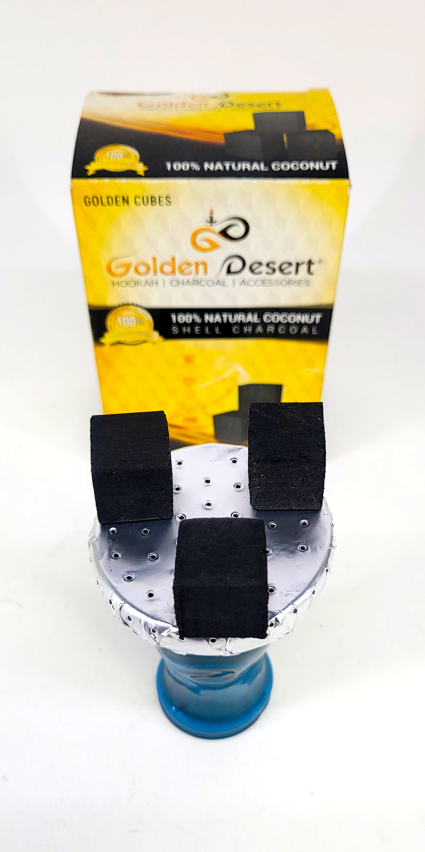 Golden Desert 1 kg cube box coconut charcoal