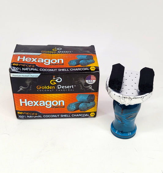 HEXAGON COCONUT CHARCOAL