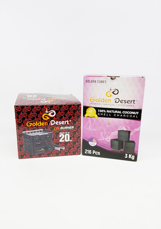 GD Xl Burner , 3Kg Golden Cube Bundle